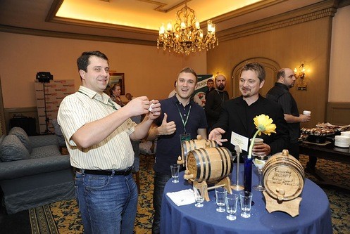 Tequila barrels at the Woodpecker Summit