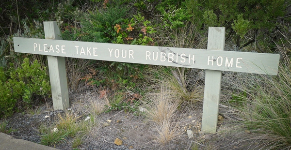 Rubbish Sign