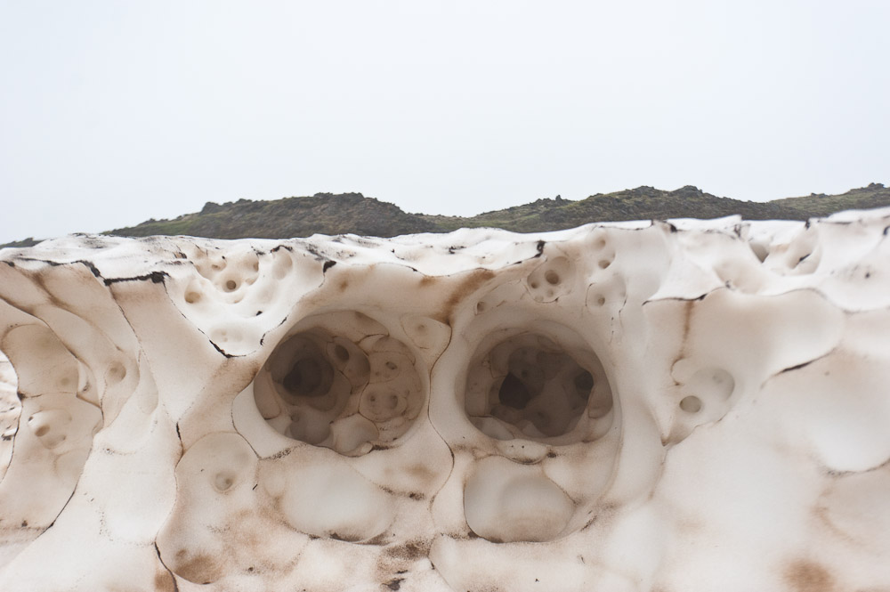 Snow Covered Lava Fields