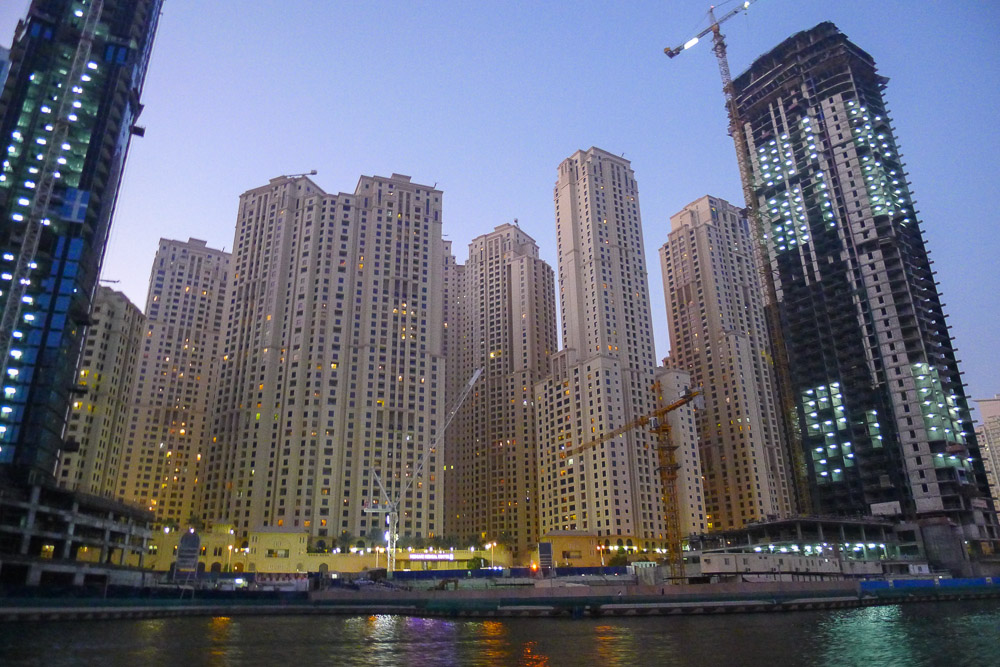 Dubai Skyline Evening