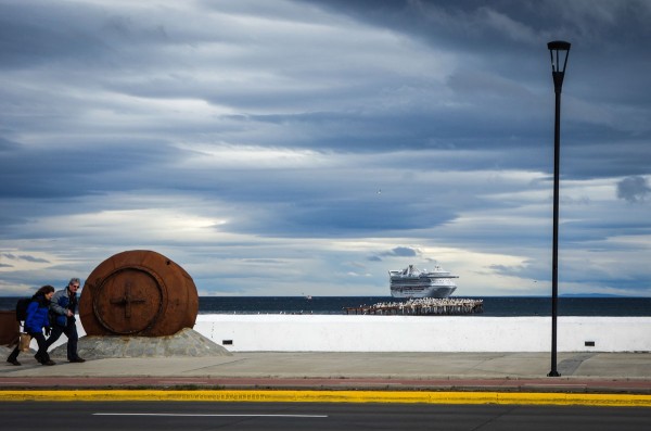 Ship spotting at Punta Arenas, Chile