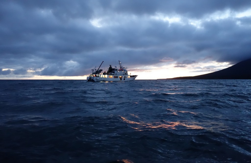 Kuril islands by boat