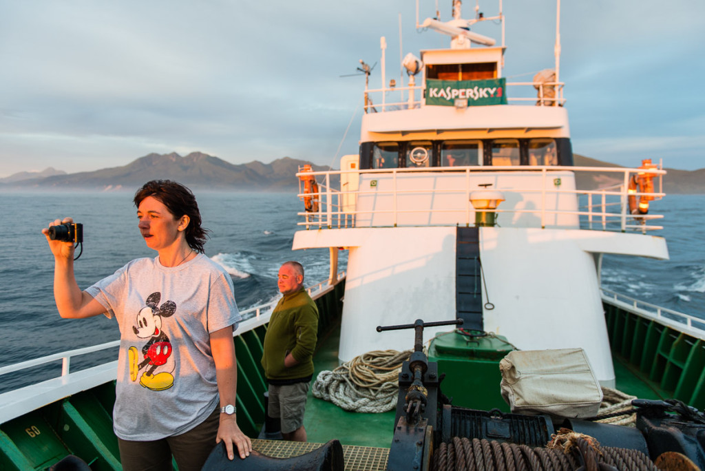 Kuril islands by boat