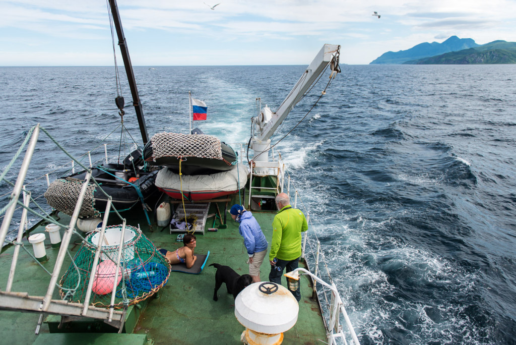 Kuril islands by boat