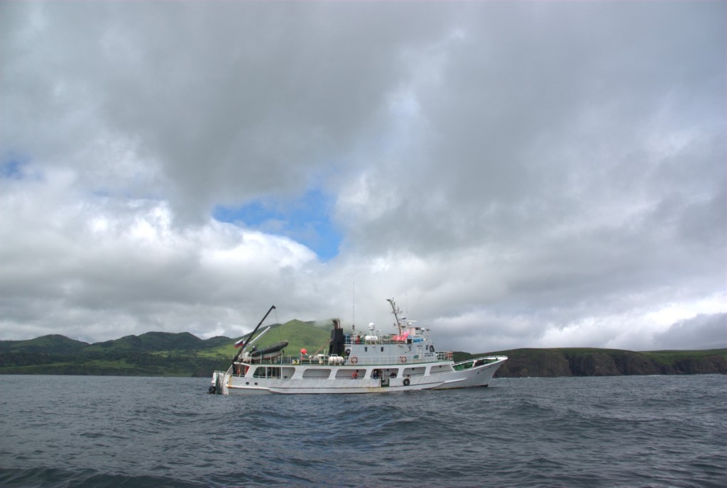 Kuril islands by boat