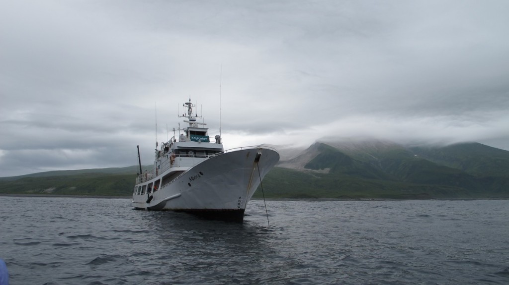 Kuril islands by boat