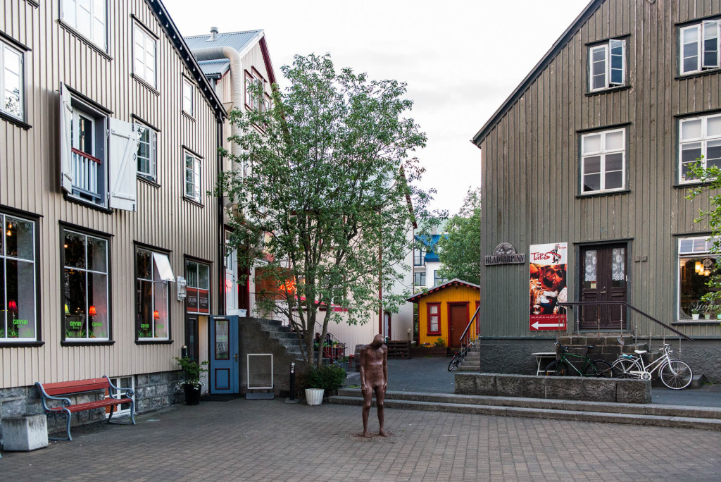 Midnight sun in Reykjavik, Iceland