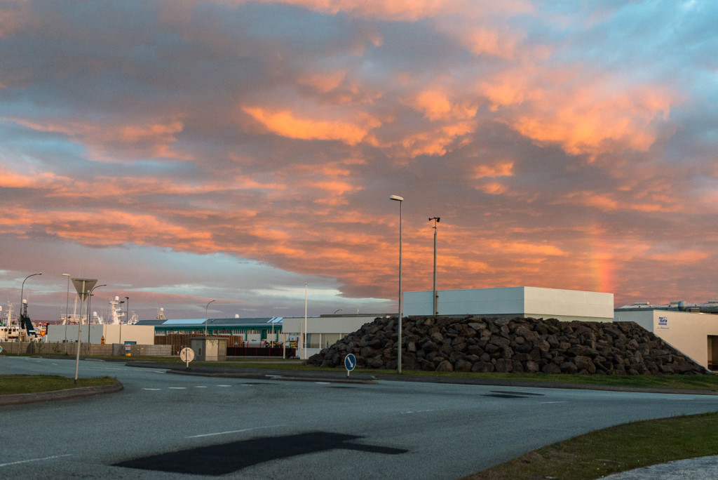 Midnight sun in Reykjavik, Iceland