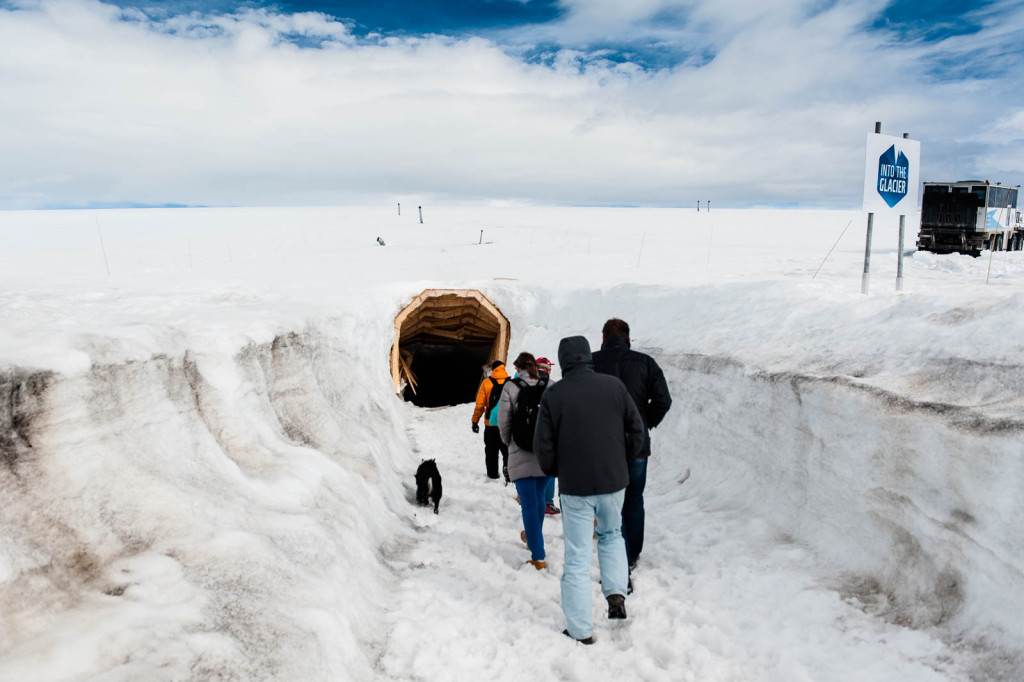 Yes, this is a man–made ice cave