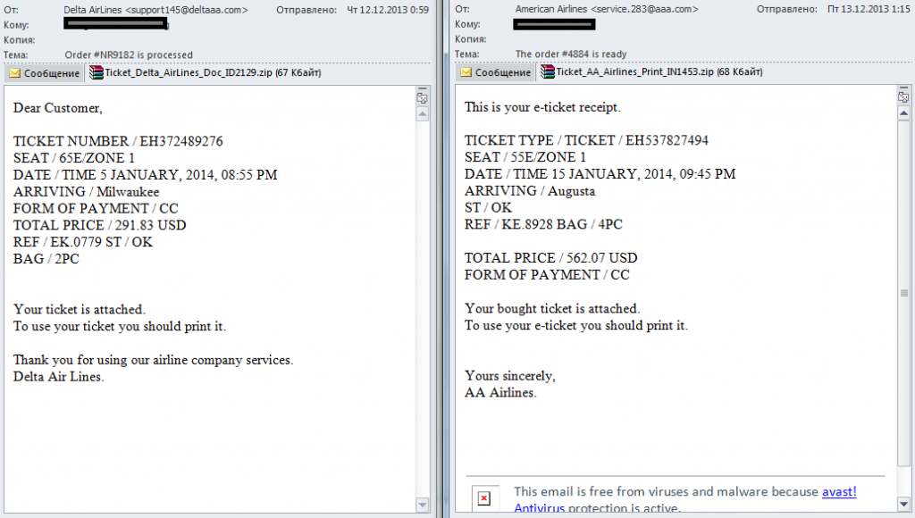 Kaspersky Security Bulletin. Lo spam nell'anno 2013