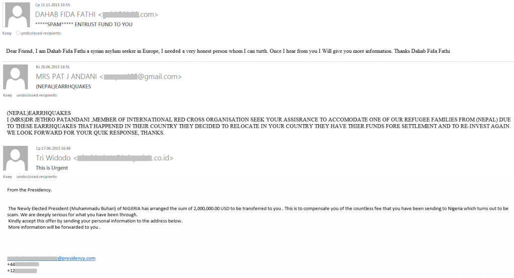 Kaspersky Security Bulletin. Lo spam nell'anno 2015