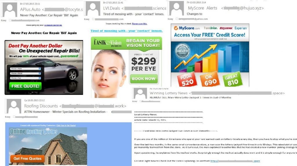 Kaspersky Security Bulletin. Lo spam nell'anno 2015