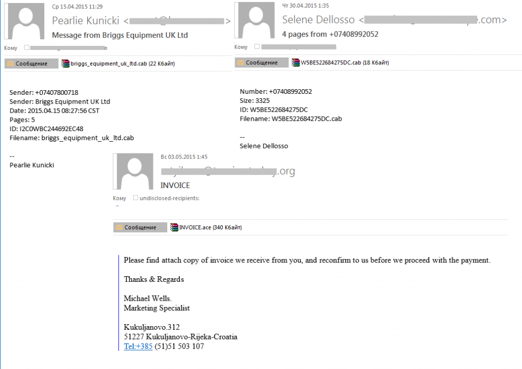 Spam e phishing nel secondo trimestre del 2015