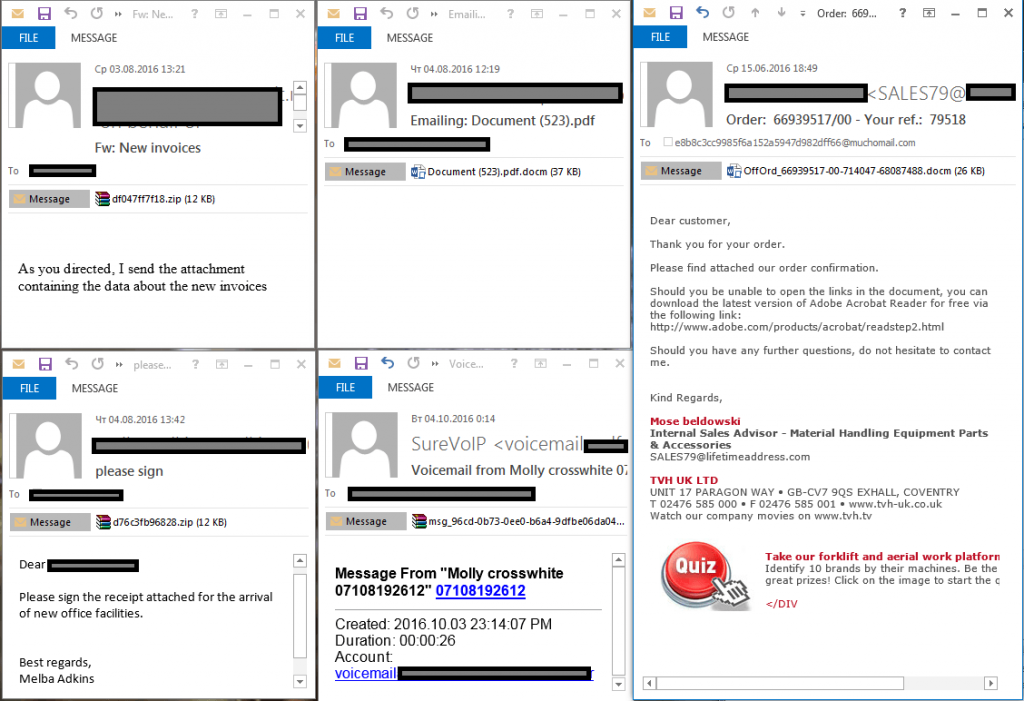 Spam e phishing nel terzo trimestre del 2016